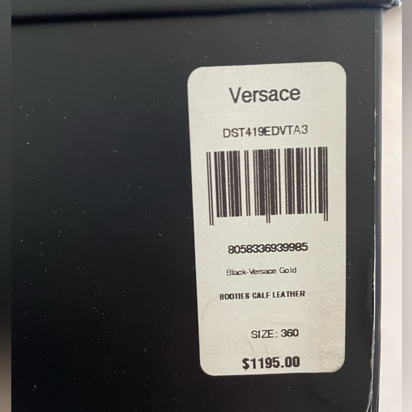Black Versace Combat Boot - Picture 9 of 13